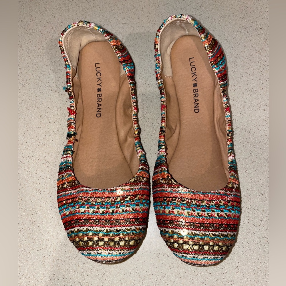 Womens Lucky Brand Flats 8.5